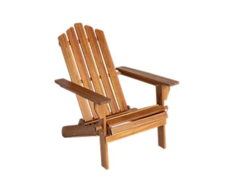 White River Home Natural Stain Foldable Adirondack Chair (Regularly 99.99, on sale for 49.98 at Bass Pro Shop) #ad 