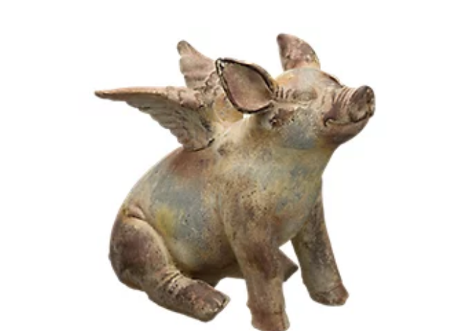 
Regal Art & Gift Flying Pig Statue (Regularly 157.99, on sale 80.99 at Bass Pro Shop)
