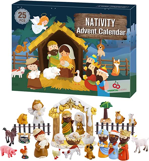 Advent Calendar 2022 - 25 Days of Christmas Nativity Scene Set (30.99, on sale 27.89)