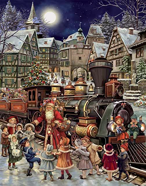 Santa's Rail Stop Advent Calendar (Countdown to Christmas) (5.95)