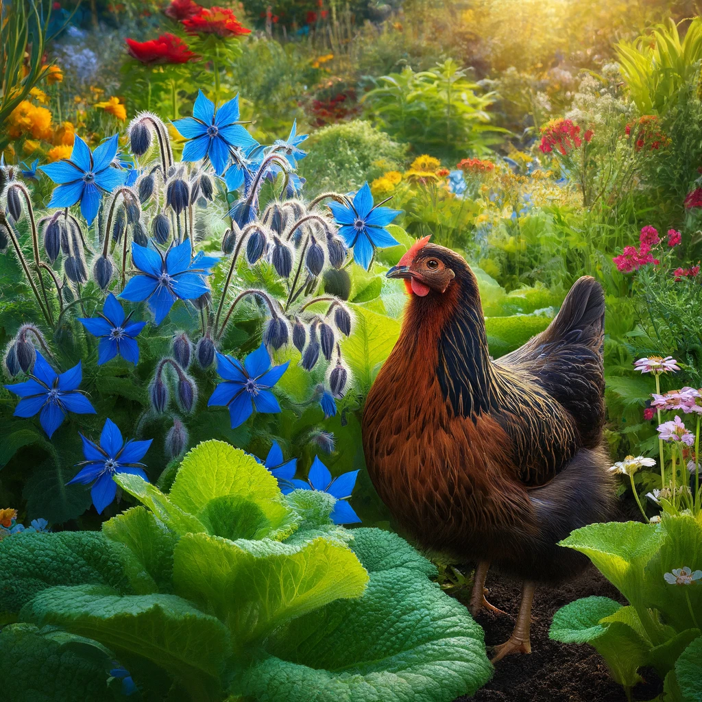 chicken and borage